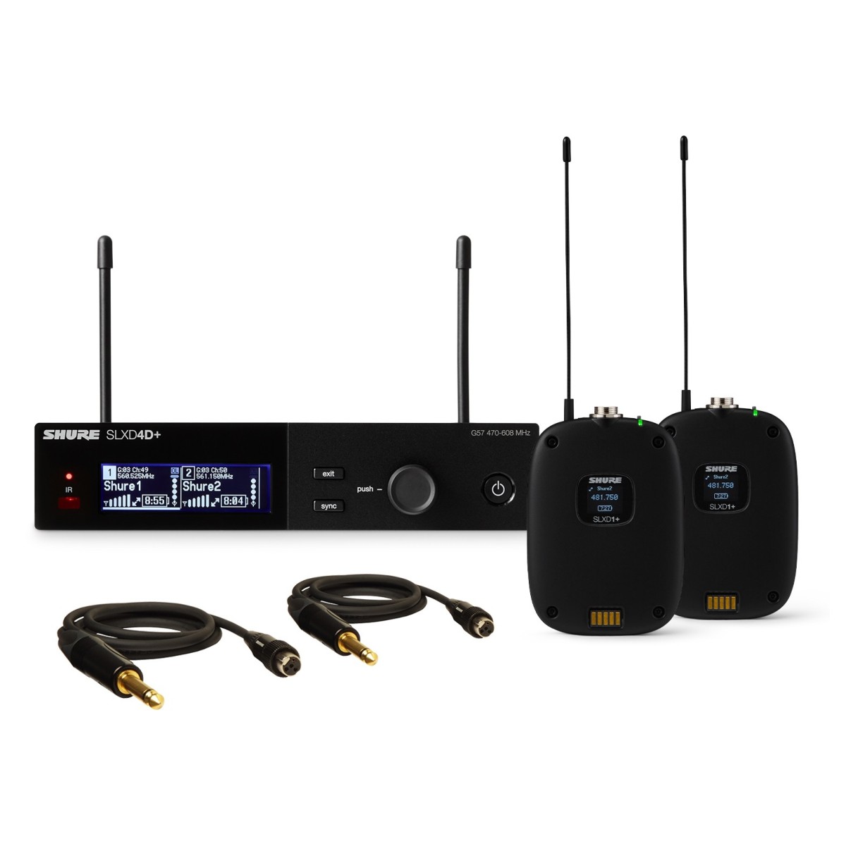 Shure SLXD+ Dual Wireless Bodypack System K55