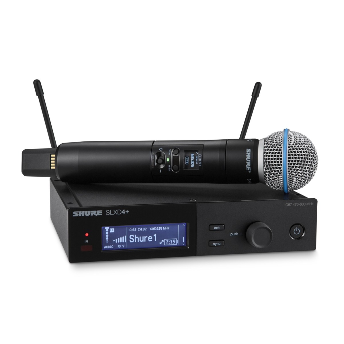 Shure SLXD+ Wireless Handheld Microphone System with Beta58 K55