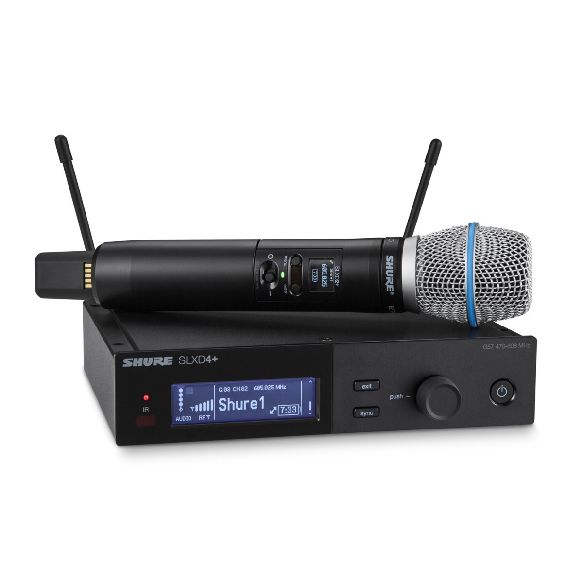 Shure SLXD+ Wireless Handheld Microphone System with Beta87A K55