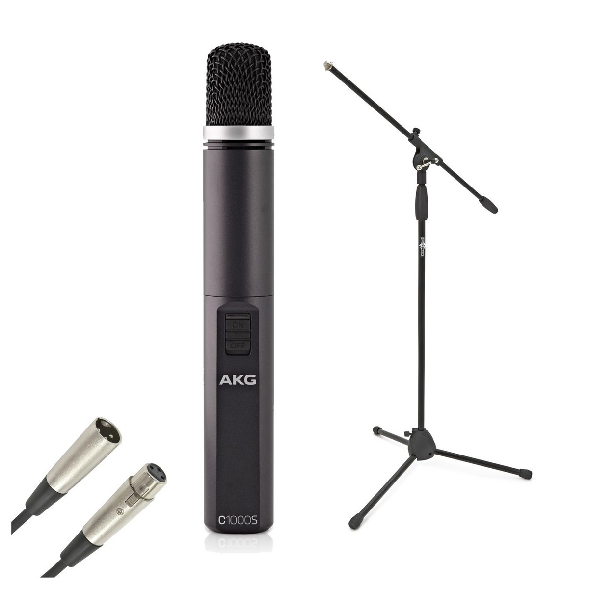 AKG C1000S MK IV Small Diaphragm Condenser Mic with Stand and Cable