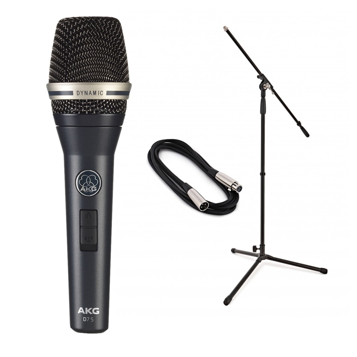 AKG D7 S Dynamic Vocal Microphone with Switch Bundle