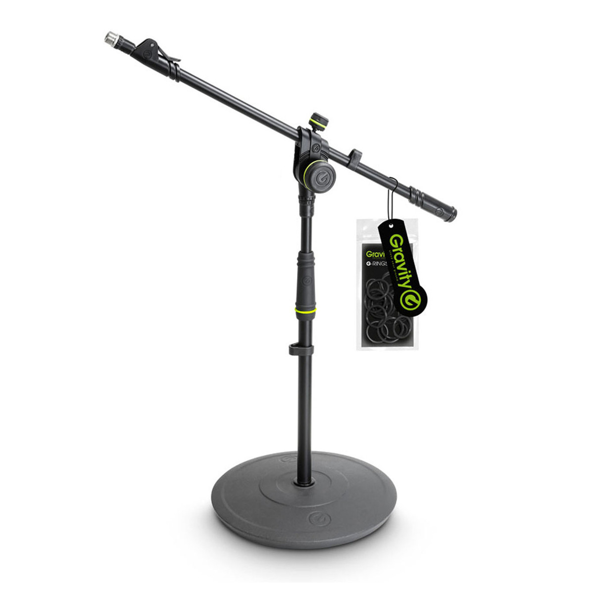 Gravity GMS2222B Short Microphone Stand with 2-Point Telescoping Boom