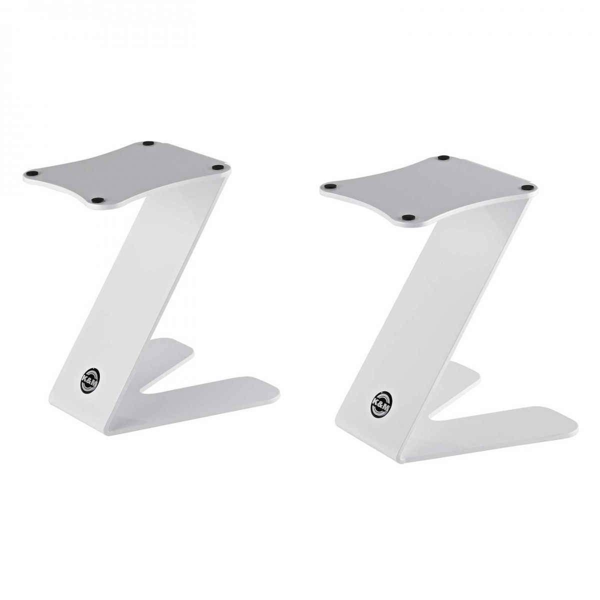 K&M 26773 Table Monitor Z-Stands White