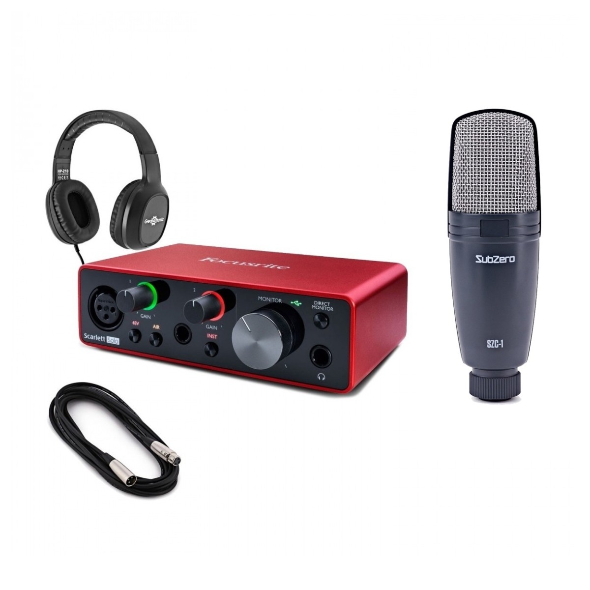 Focusrite Scarlett Solo (3rd Gen) Vocal Recording Pack
