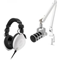 Rode Podmic with NTH-100 Headphones and PSA1+ White
