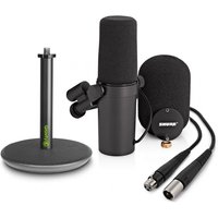 Shure SM7B Microphone with Gravity Table Top Stand and Cable