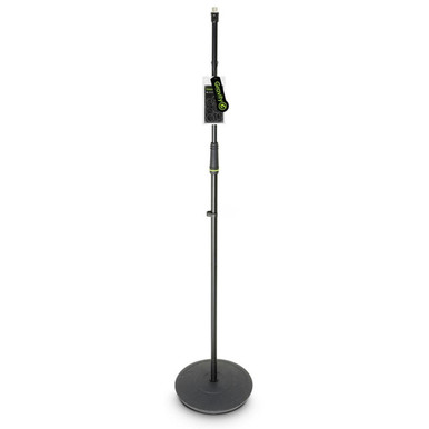 Gravity Microphone Stand with Round Base black