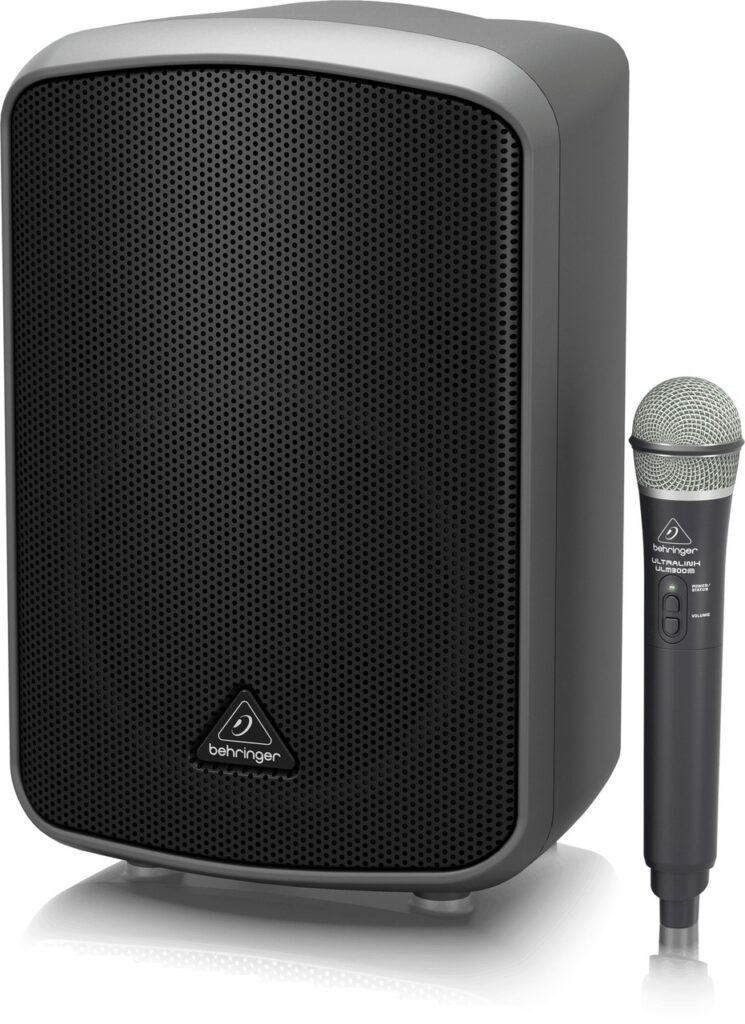 Behringer MPA200BT All-in-One Portable 200-Watt Speaker with Wireless Microphone,