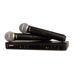 Shure BLX288 with 2x PG58 Dual Vocal Analogue Wireless System