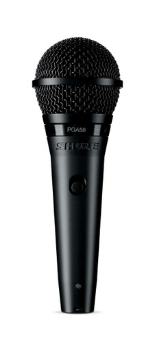 Shure PGA58 Cardioid dynamic vocal microphone with XLR Cable