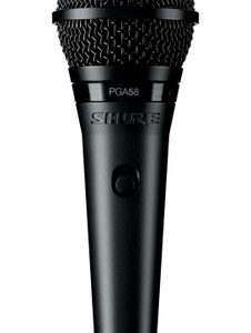 Shure PGA58 Cardioid Dynamic Vocal Microphone With Cable & Boom Stand - Image 1