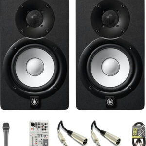 Yamaha HS5 Monitor Bundle with YDM505 Mic, AG03MK2 & Cables