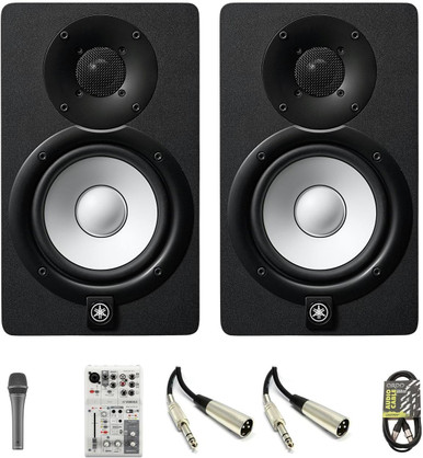 Yamaha HS5 Monitor Bundle with YDM505 Mic, AG03MK2 & Cables