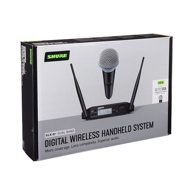 Shure GLXD24+ Dual Band Wireless System with Beta58 - Image 3