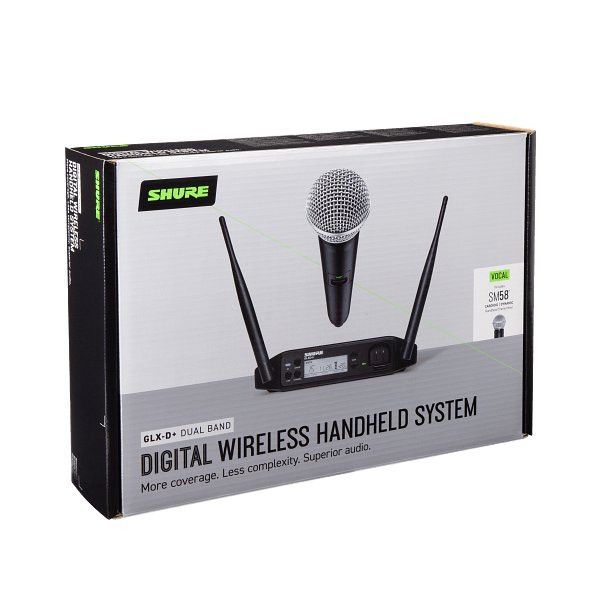 Shure GLXD+ Dual Band Wireless System with SM58 - Image 3