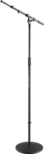 K&M 26145 High-Stability Round Base Boom Microphone Stand