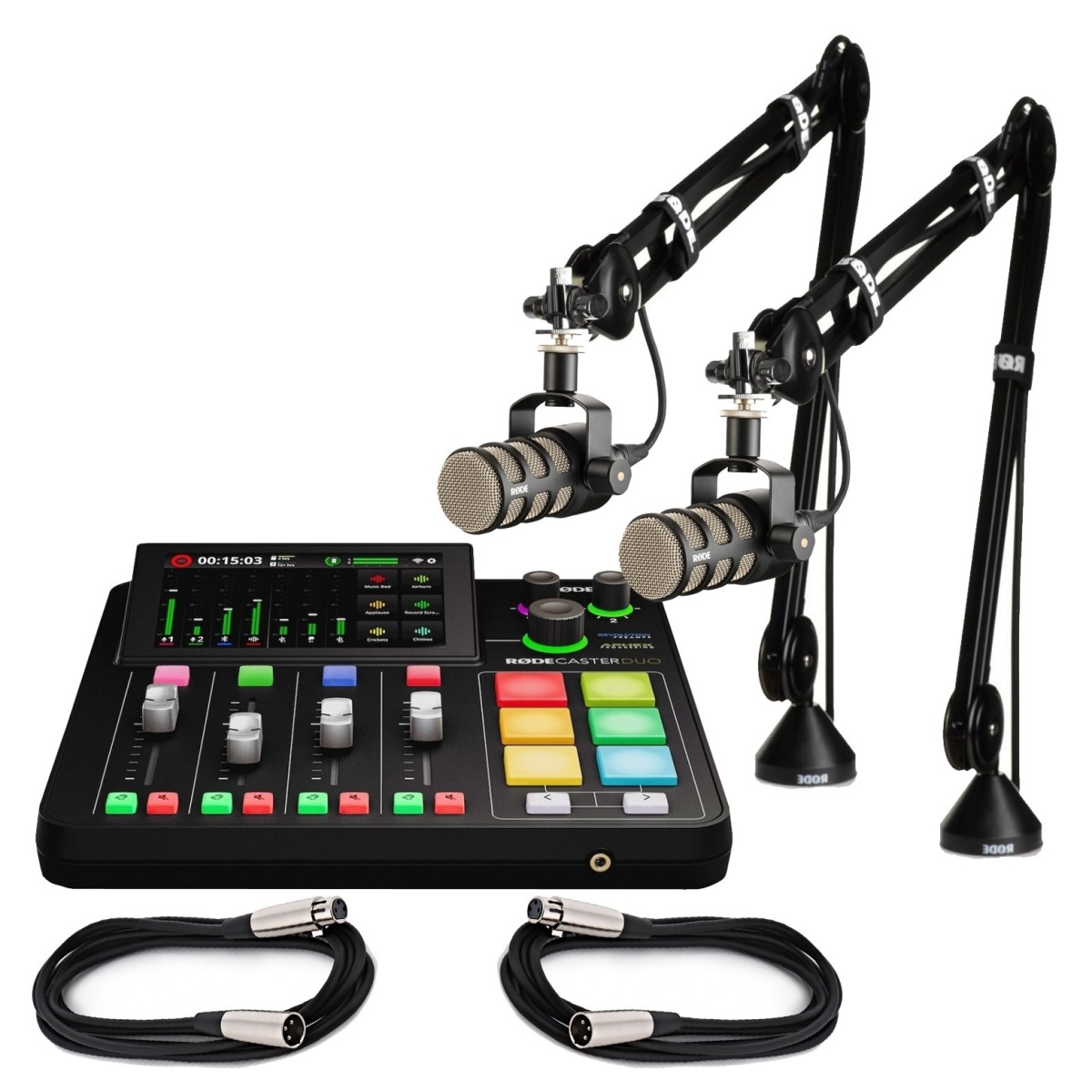 Rode Rodecaster Duo Live-Streaming and Podcasting Bundle