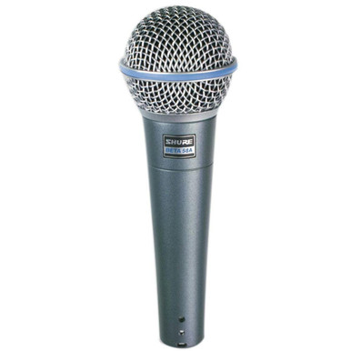 Shure Beta 58A Microphone Bundle with Tour Tech Mic Stand & XLR Cable