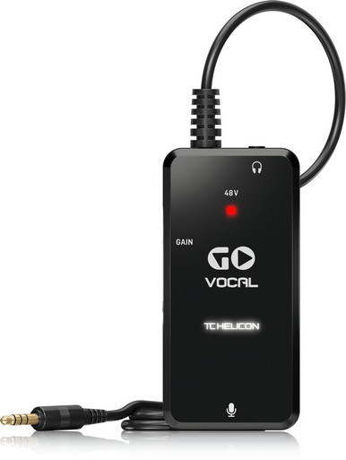 TC Helicon Go Vocal Microphone Preamp for Mobile Devices