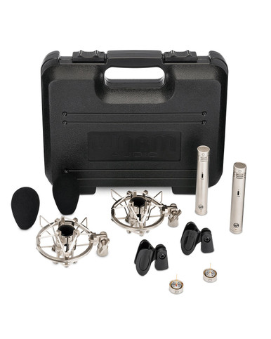 Warm Audio WA-84 Condensor Microphone Stereo Pair with Omni & Cardioid Capsules - Nickel