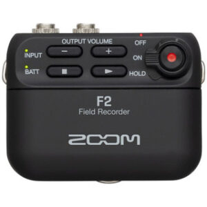 Zoom F2 Compact Field Recorder with Lavalier Mic