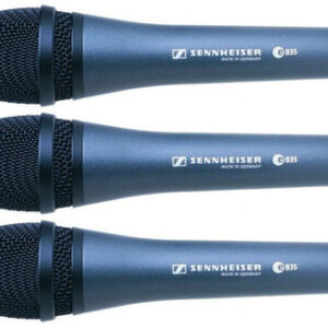 Sennheiser E835 Dynamic Vocal Mic Pack with Mic Stand and XLR Cable