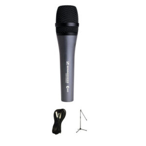 Sennheiser E845 Microphone Bundle with Tour Tech Mic Stand and XLR Cable