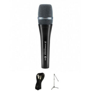 Sennheiser E965 Microphone Bundle with Mic Stand & XLR Cable