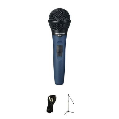 Audio Technica MB1K Dynamic Microphone Bundle with Mic Stand and XLR Cable