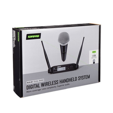 Shure GLXD+ Dual Band Wireless System with SM58