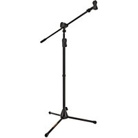Hercules MS532B Ez Clutch Mic Stand with 2 in 1 Boom and Mic Clip
