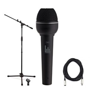 Lambden Audio D85 Pro Handheld Dynamic Microphone Boom Stand Pack