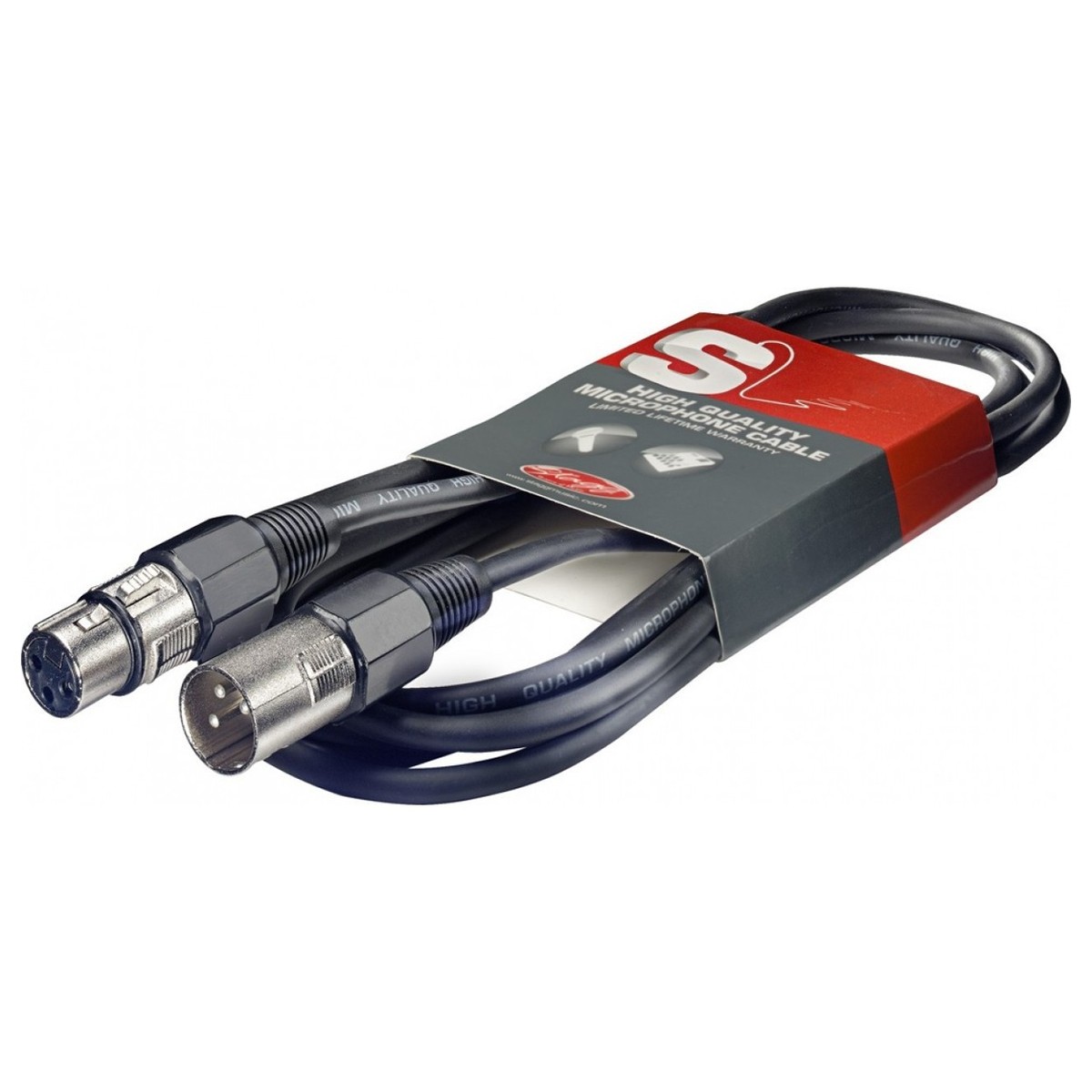 Stagg SMC10 10m XLR to XLR Microphone Cable Black