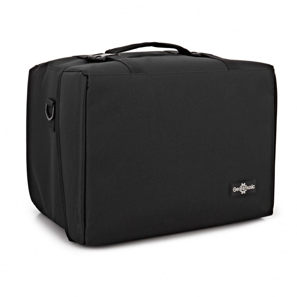 6 Microphone Bag with Accessory Pockets by Gear4music