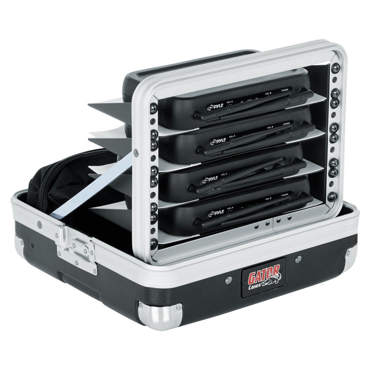 Gator GM-4WR ATA Moulded Case For 4 Wireless Mic Systems