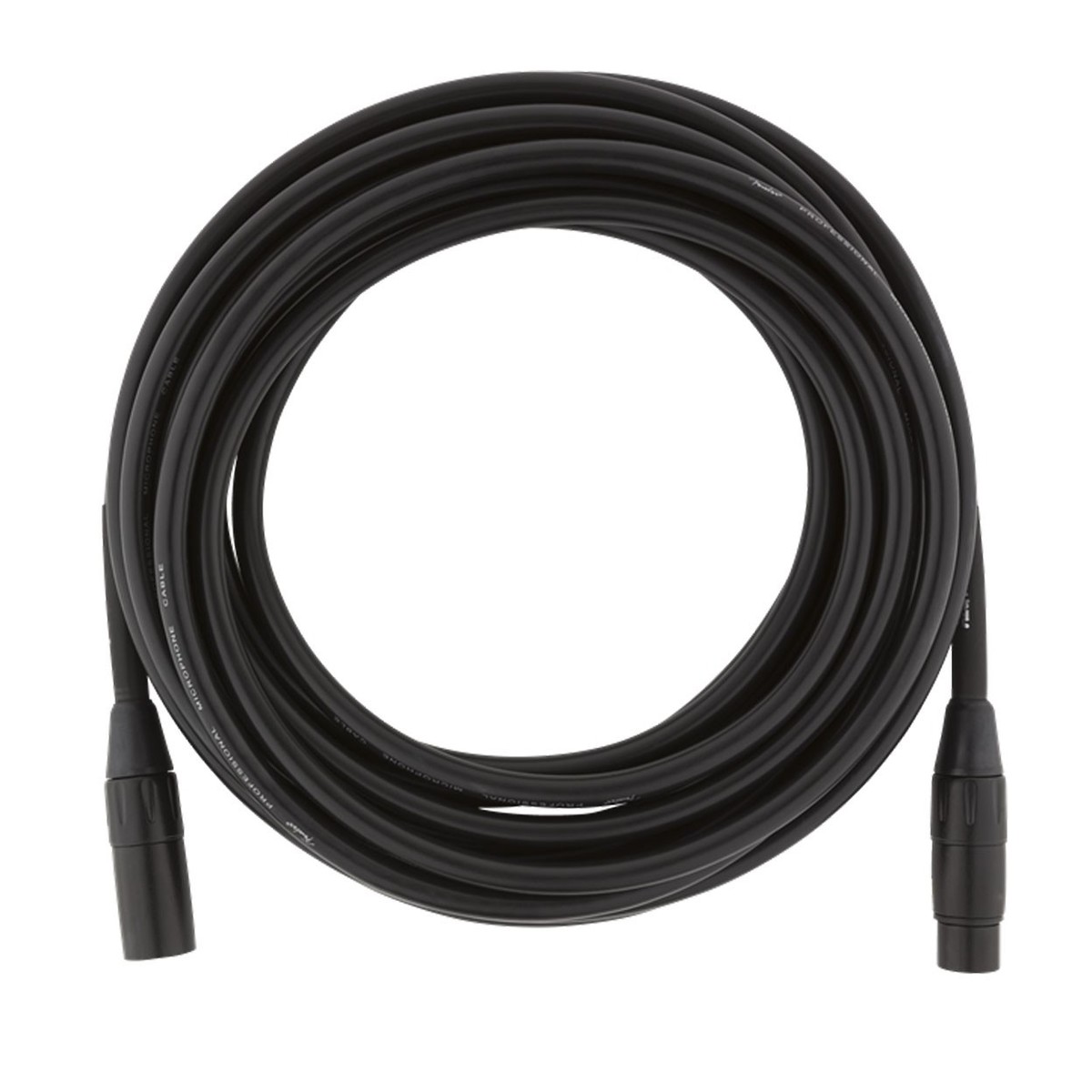 Fender Professional 25ft Microphone Cable Black