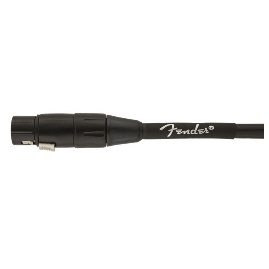 Fender Professional 25ft Microphone Cable Black