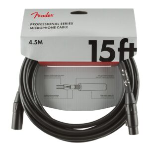 Fender Professional 4.5M/15ft Microphone Cable Black
