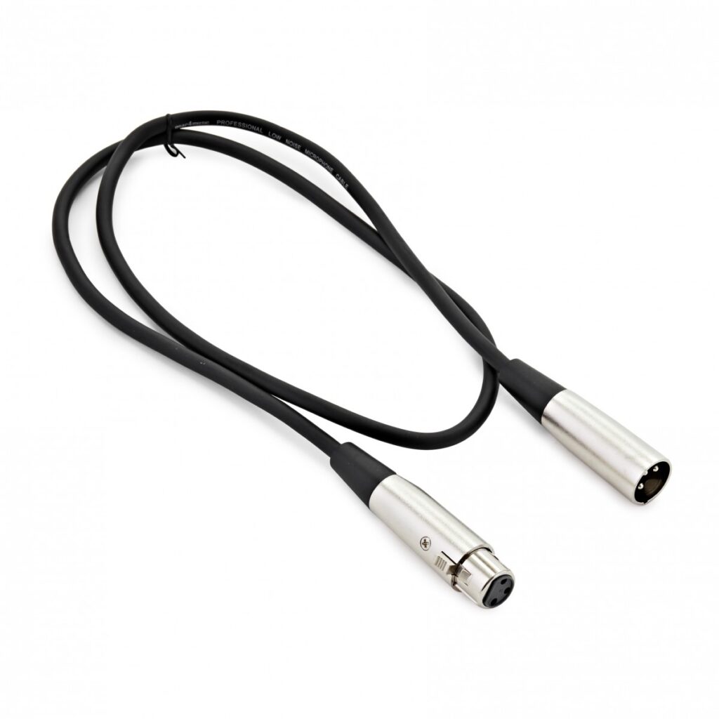 XLR (F) - XLR (M) Microphone Cable 1m