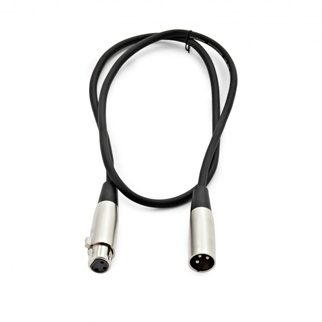 XLR (F) - XLR (M) Microphone Cable 1m