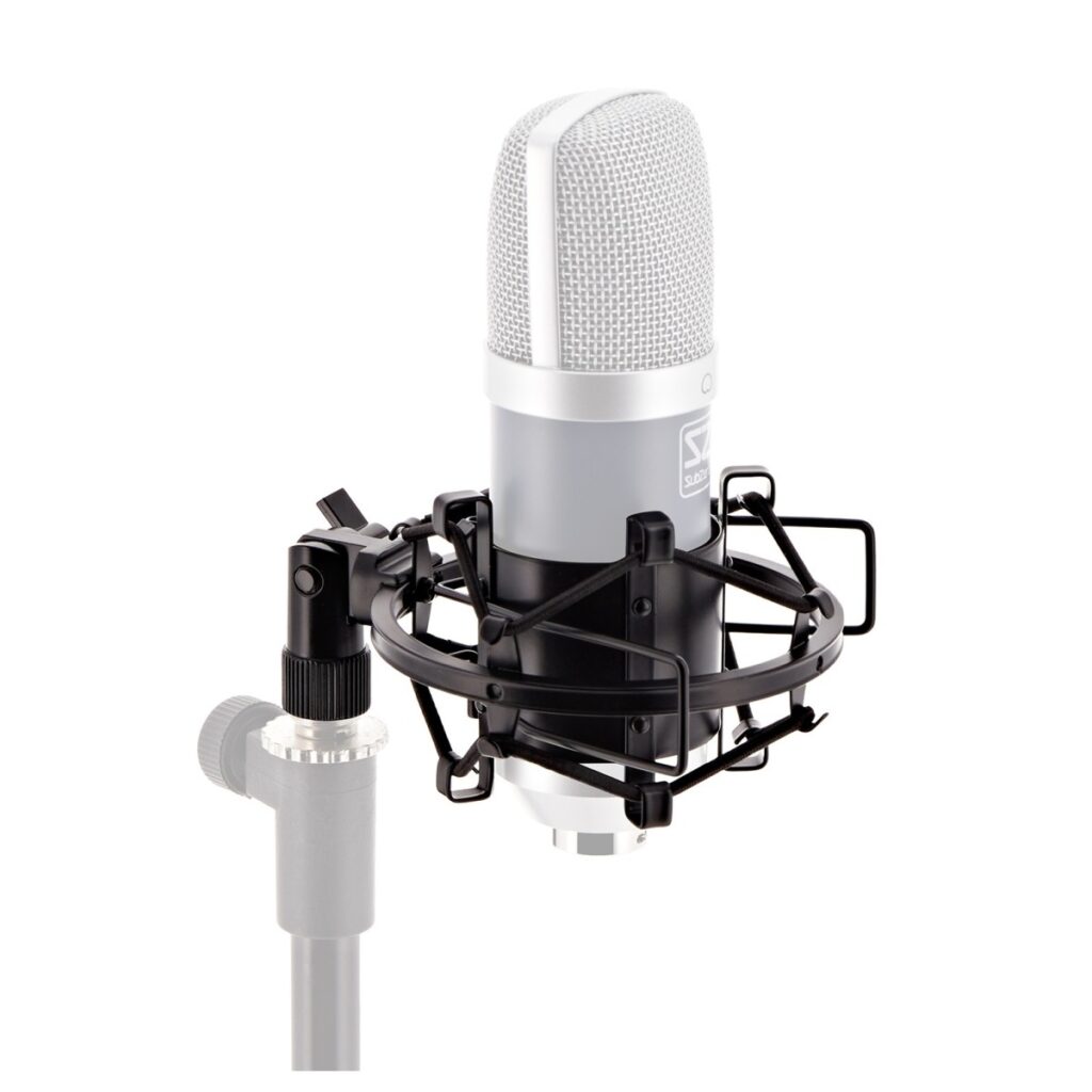 Shock Mount for Condenser Microphones by Gear4music Black