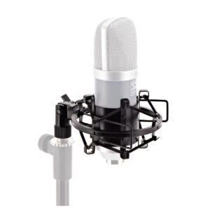 Shock Mount for Condenser Microphones by Gear4music Black