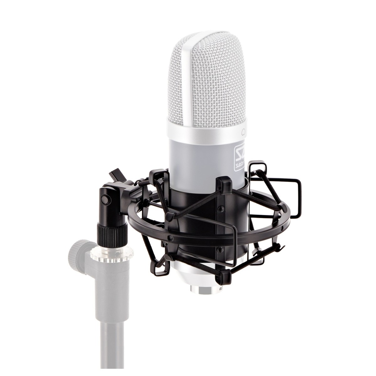 Shock Mount for Condenser Microphones by Gear4music Black