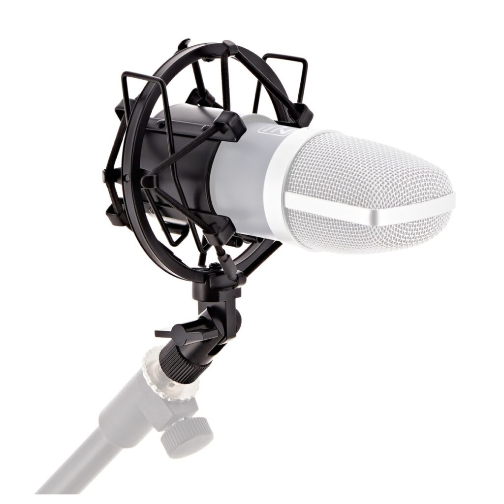 Shock Mount for Condenser Microphones by Gear4music Black