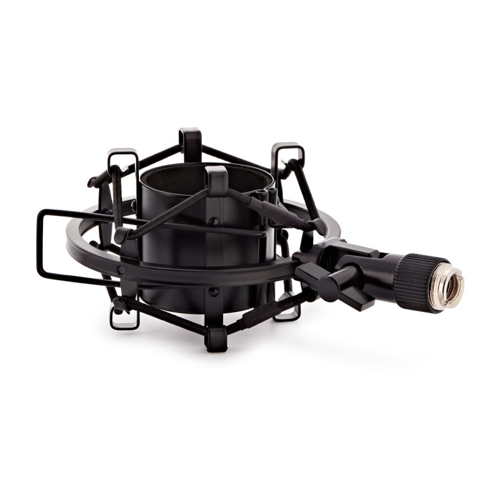 Shock Mount for Condenser Microphones by Gear4music Black