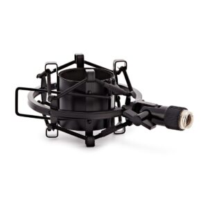 Shock Mount for Condenser Microphones by Gear4music Black