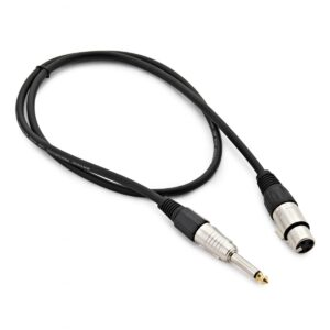 XLR (F) - Jack Microphone Cable 1m