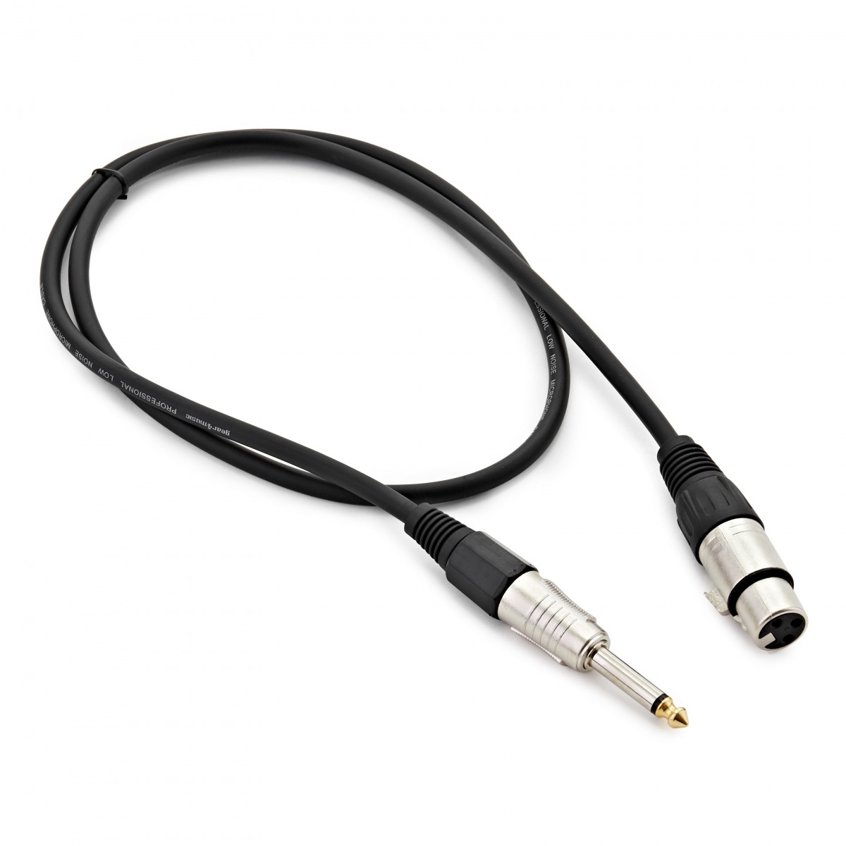 XLR (F) - Jack Microphone Cable 1m