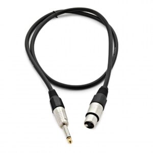 XLR (F) - Jack Microphone Cable 1m