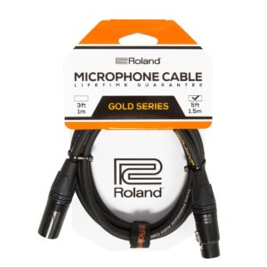 Roland Gold Series Microphone Cable 5ft/1.5m